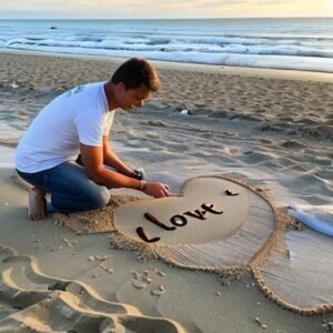Pesan Cinta dalam Pasir Pantai